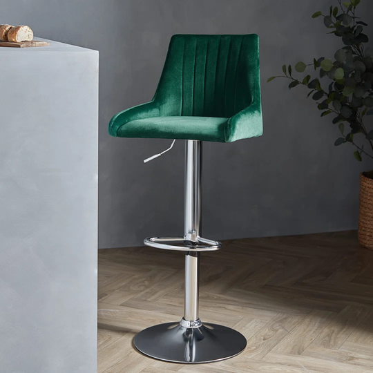 Claudel Height Adjustable Swivel Bar Stool