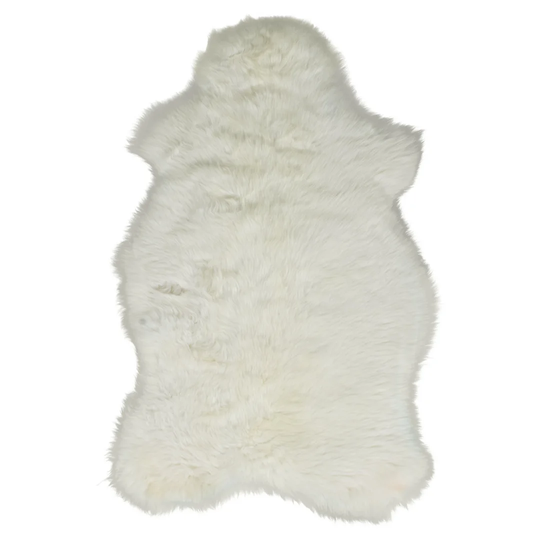 Zion Sheepskin White Rug