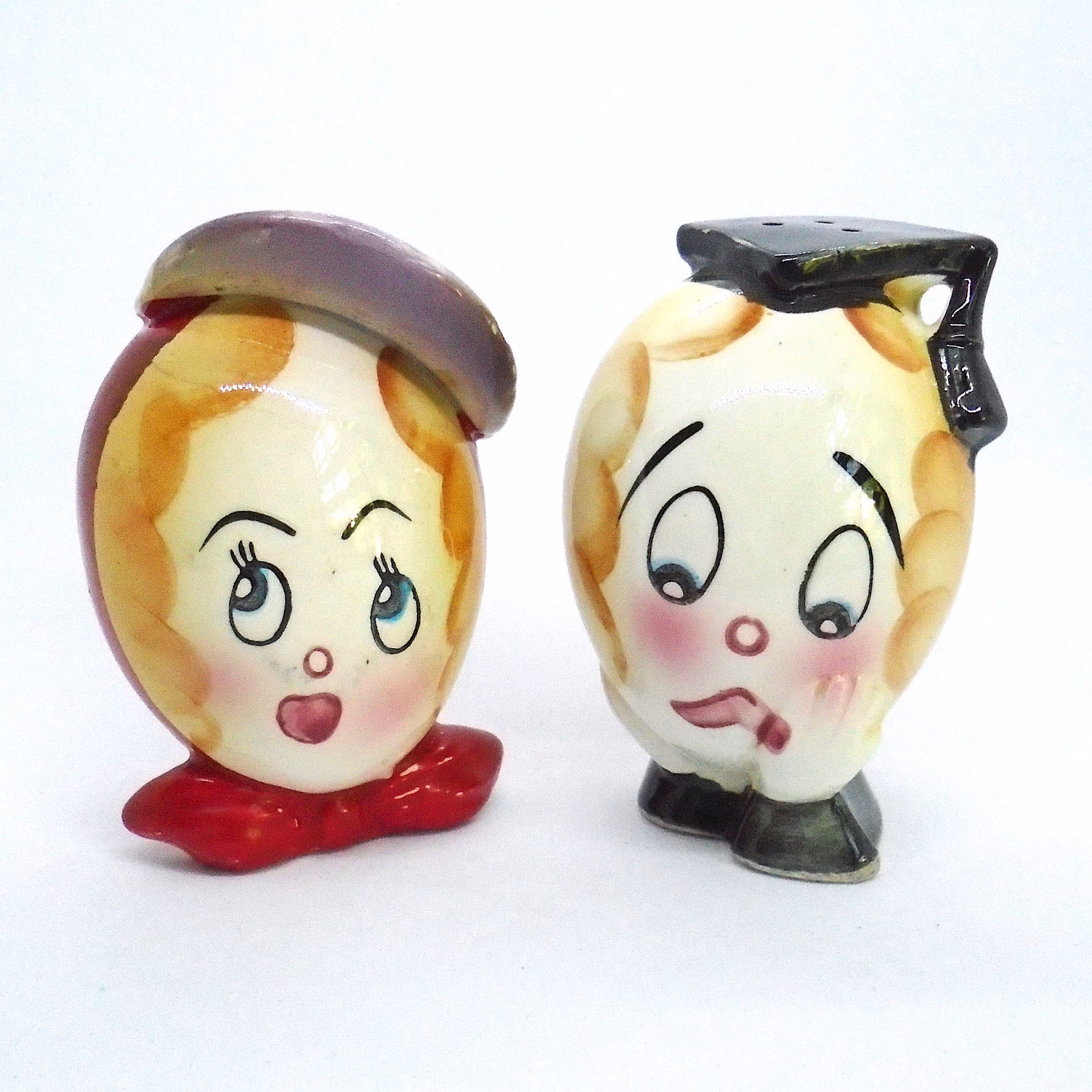 Vintage Pair Of 1950-60's "Egg Head