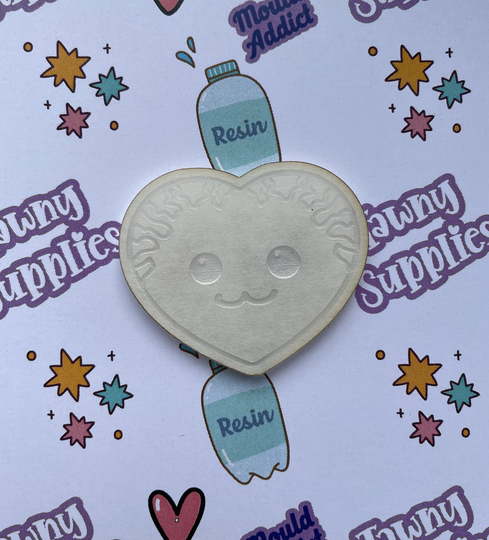 Brain Heart Mould, Resin 3mm Thick