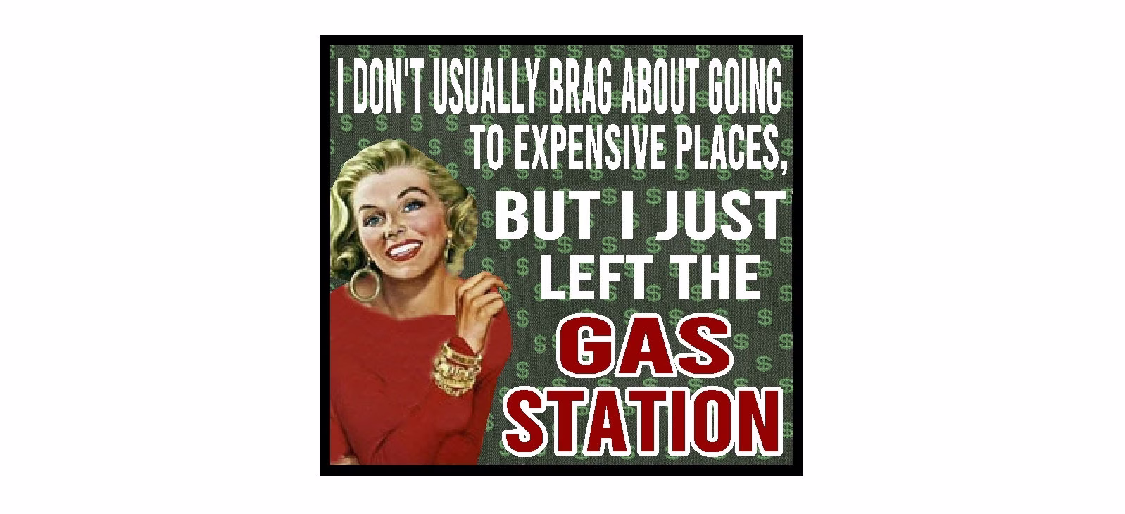 Funny Retro Gift Just Left The Gas Station Refrigerator Magnet