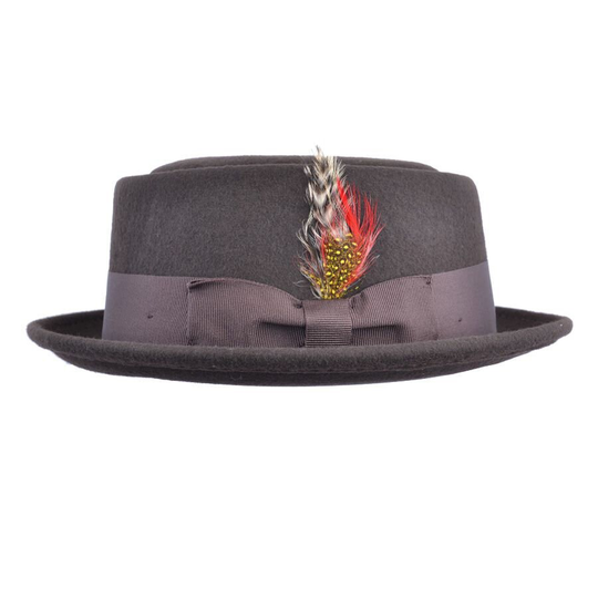 Crushable Wool Felt Pork Pie Hat Packable, Take It Out Of A Suitcase, Shake & Shape, It's Ready To Wear