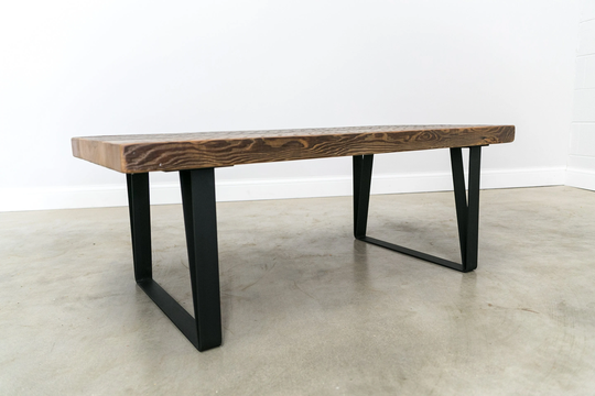 Rustic Modern Coffee Table Made With Reclaimed Wood Choice Of Size, Thickness & Finish - Fast Shipping- Handmade