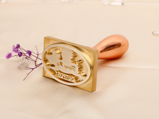 Custom Business Logo Ice Cube Stamp, Brass Stamp For Ice Cube, Soap Stamp in Brass, Bar