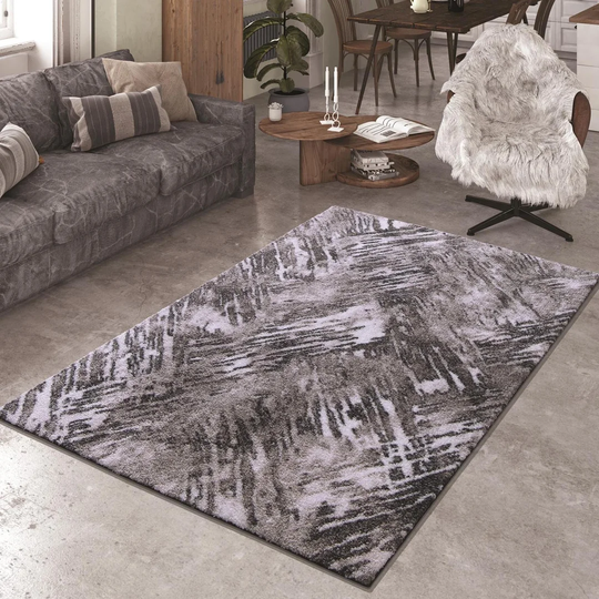 Sather Flatweave Brown/White Rug