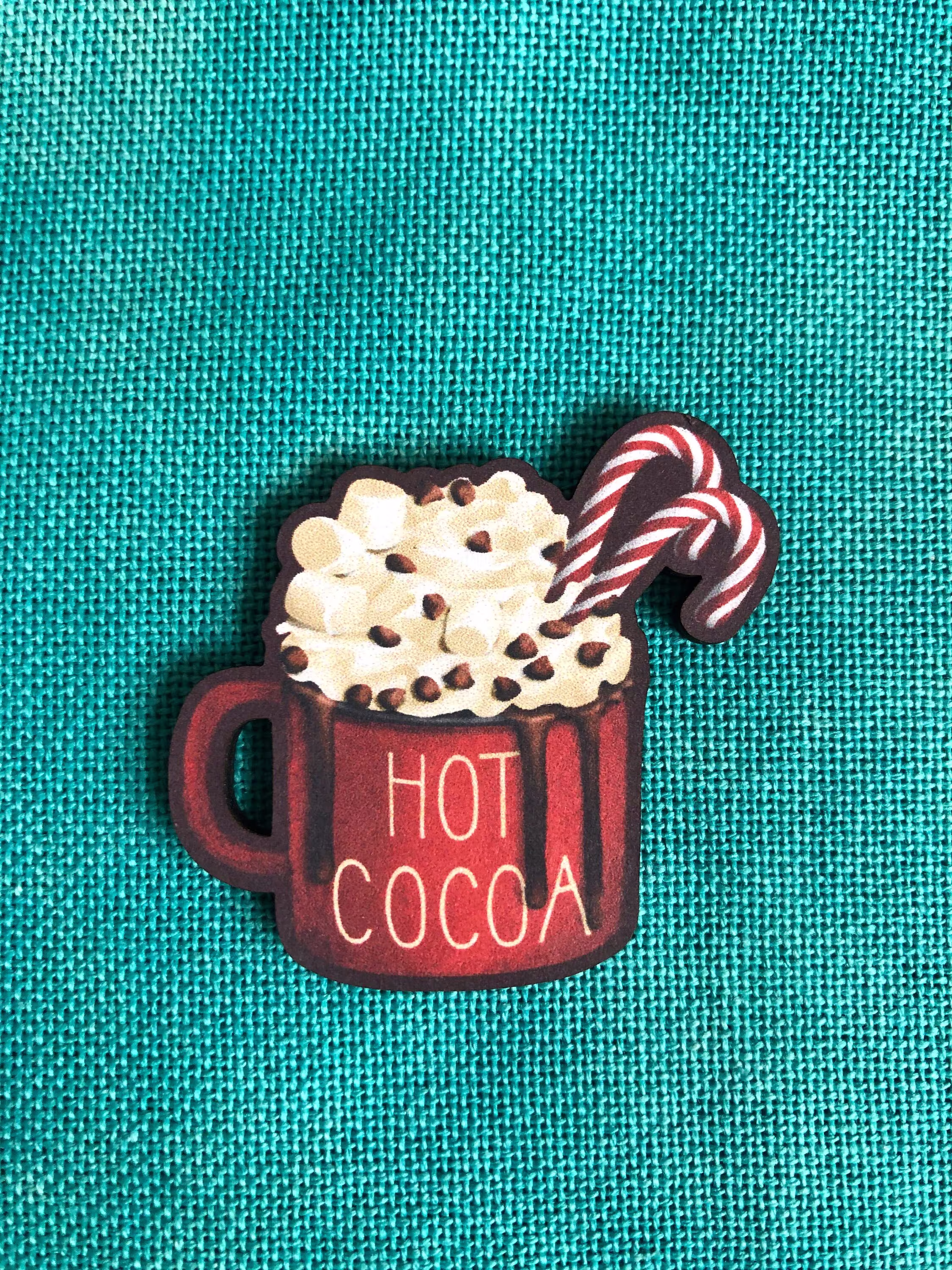 Christmas Cocoa | Wooden Needle Minder Cover