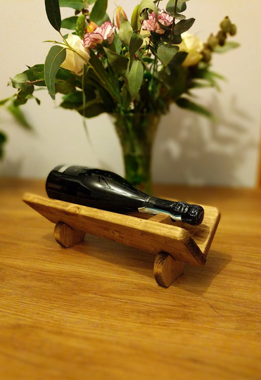 Wooden Wine Bottle Holder, Rack, Bottle Storage, Freestanding Holder, Bar Accessories, Home Bar, Gift, Mother's Day