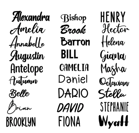 Custom Name/Word Vinyl Decal