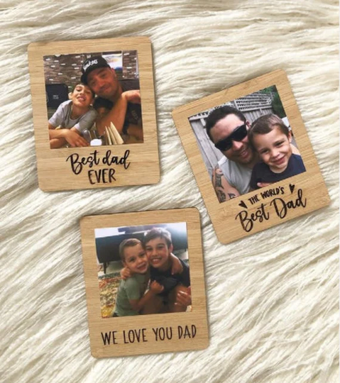 Fathers Day Magnet, Magnetic Photo Frame, Fridge Magnet Day, Mothers Birthday, Valentines Gift