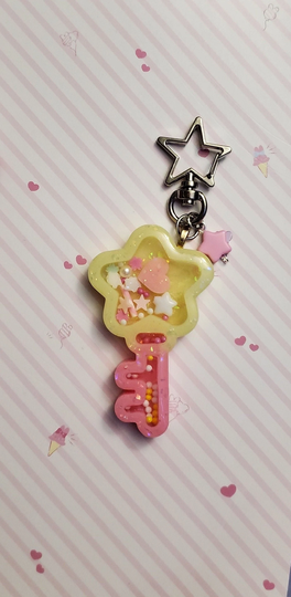 Neon Moon Star Kawaii Resin Shaker Charms Rainbow