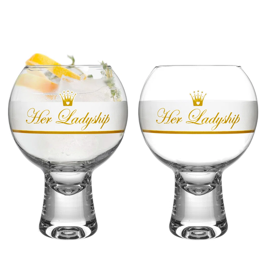 Istyle My Home 2 Piece Suttle Ladyship Gin Glasses Set - 540Ml