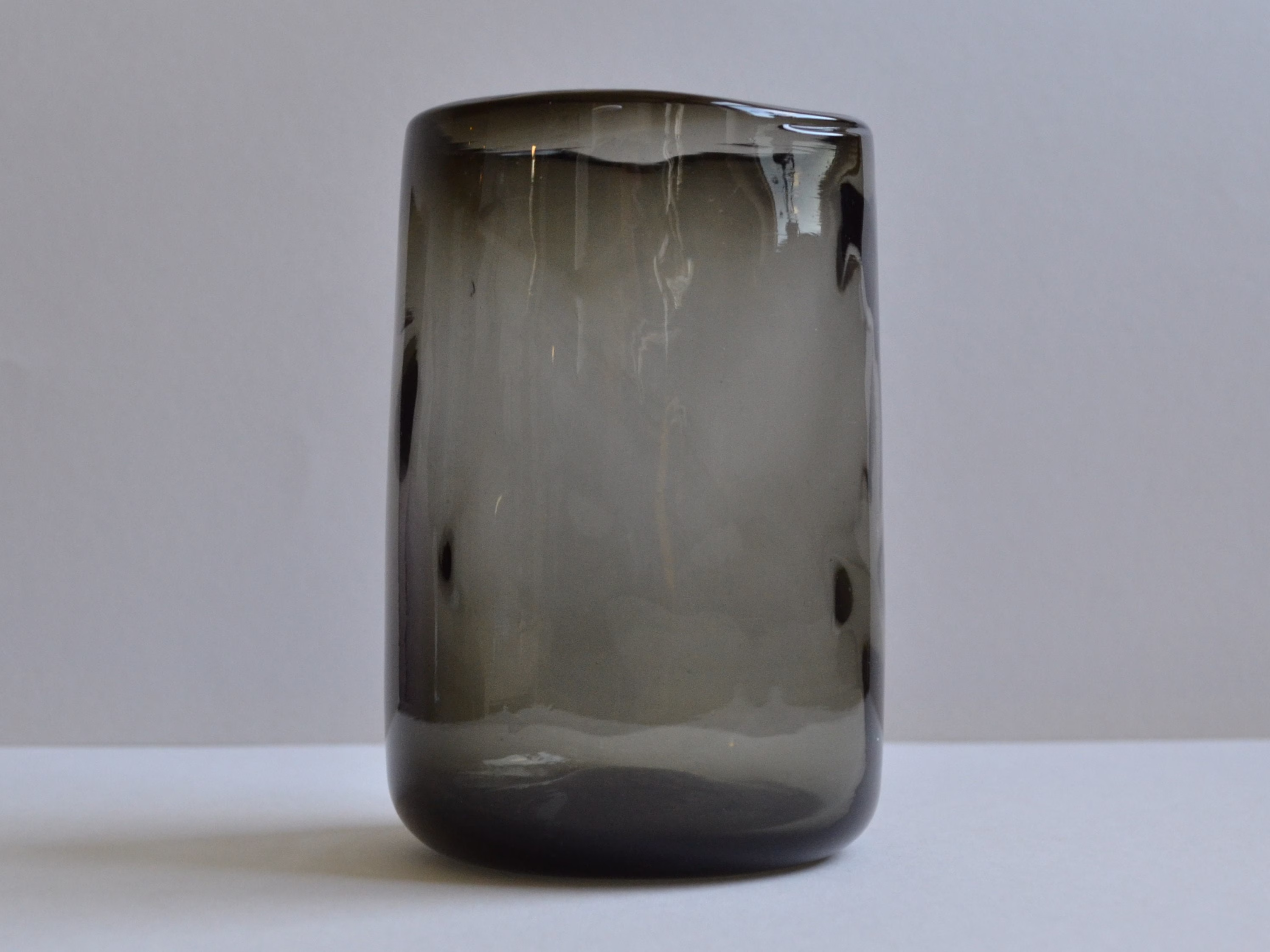 6 Highball Beer Glasses - Handmade Recycled Glass
