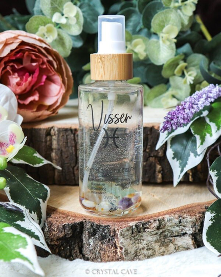 Pisces Room Spray Aura/Perfume Crystal Infused Essential Oil Zodiac Constellation Astrology Gift Home Luxury Aromatherapy Luxe Spa