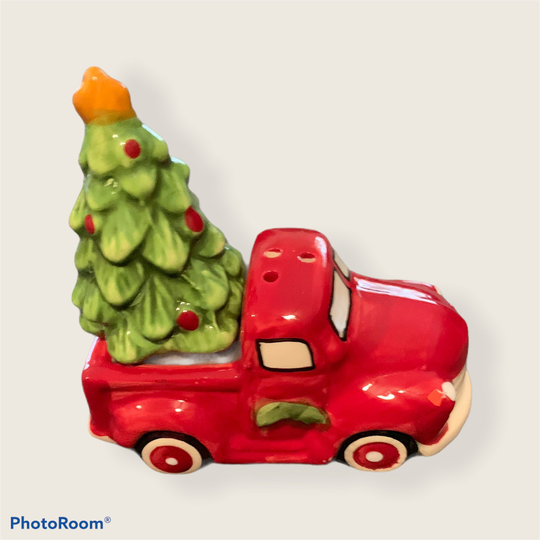 Christmas Truck & Tree Salt & Pepper Shakers