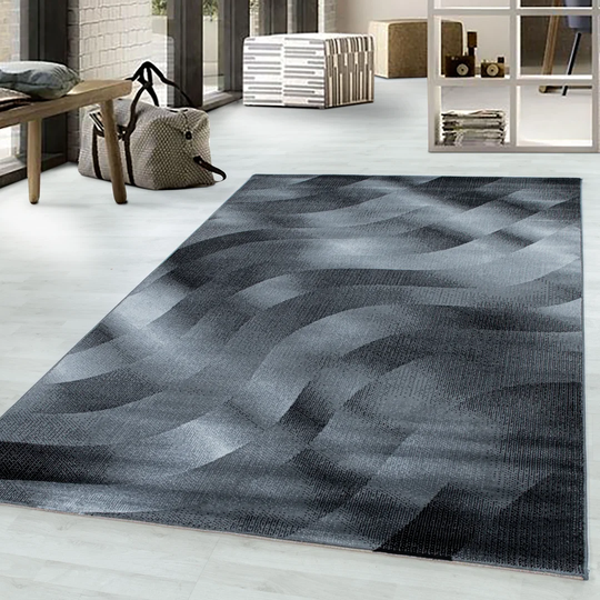 Laverty Flatweave Black Rug