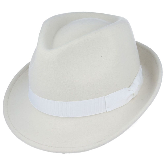 Crushable Wool Felt Trilby Hat Elegant 100% Waterproof &crushable Handmade With Grosgrain Band 11 Colors