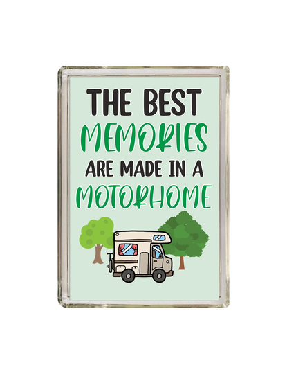 Motorhome Gifts - The Best Memories Are Made in A Novelty Fridge Magnet Present For Christmas Birthday Travel Travelling
