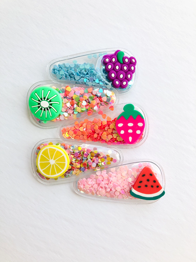 Tutti Fruity Shaker Snap Clips