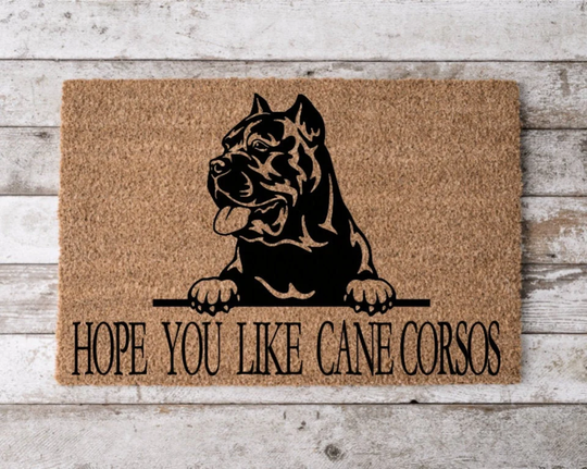 Hope You Like Cane Corsos Welcome Mat | Perfect Gift For Dog Owner Pet Lover Personalized Doormat New Home Decor Housewarming
