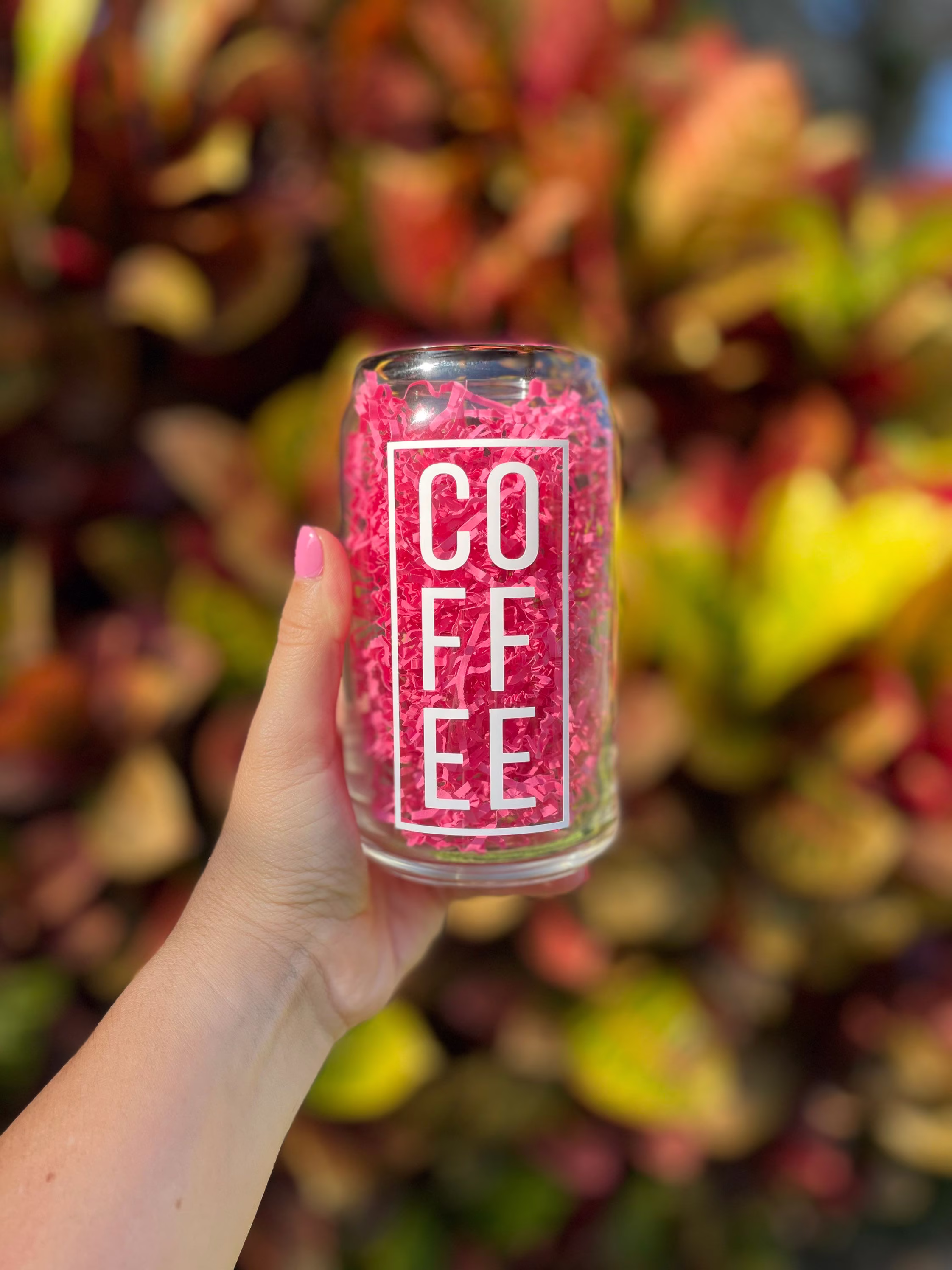 16Oz Coffee Mug Glass - Iced Cup Beer Can Soda