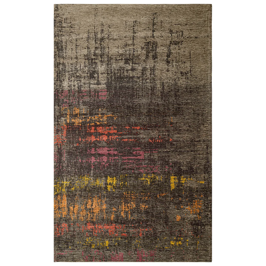 Deidamia Machine Woven Cotton Red/Grey/Beige Rug