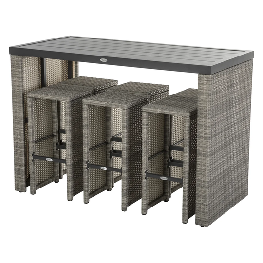 Blitz Bar Set Rattan Outer Material