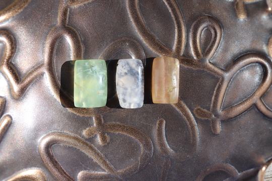 stone Magnets, Rectangular Fridge Set Of 3