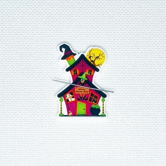 Witchy House Needle Minder For Cross Stitch | Embroidery Cover Diamond Painting