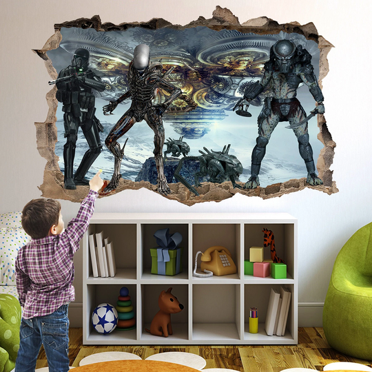 Star Troopers Alien Predator Wall Sticker Art Poster Mural Transfer Decal Print Room Home Nursery Office Shop Decor Id545