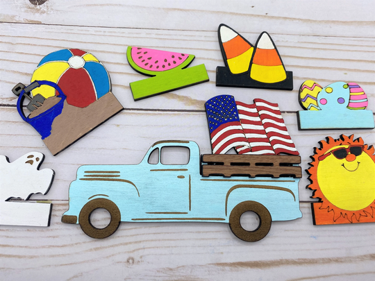 Vintage Farm Truck Magnet, Fridge Interchangeable Pieces, Kitchen Decor