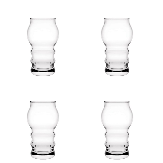 4x Craft Beer Glasses. Lager IPA Beer Glass. Ale Craft Glass.(435 ml)