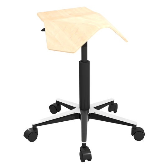Height Adjustable Swivel Saddle Stool with Castors