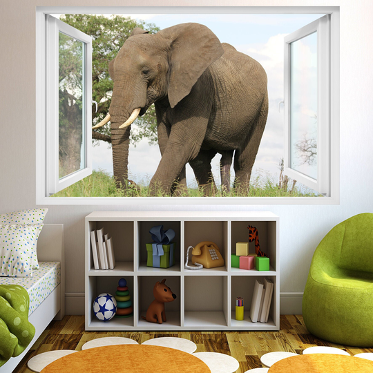 Africa Wildlife Animals Elephant Wall Sticker Art Poster Mural Decal Room Office Nursery Decor Id212