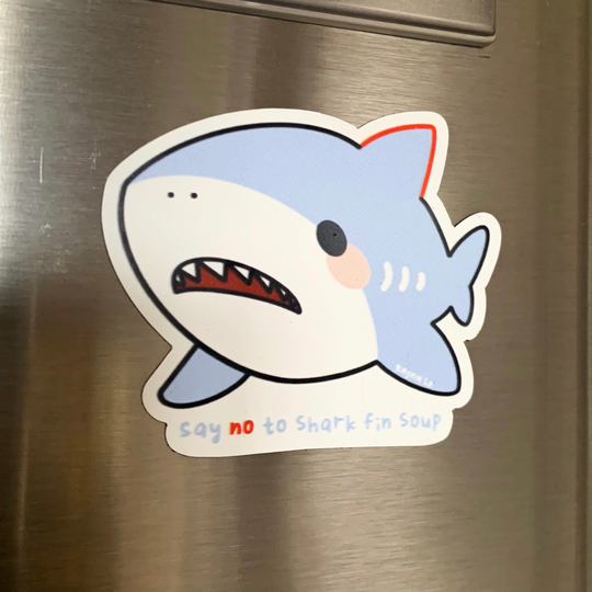 Say No To Shark Fin Soup Magnet