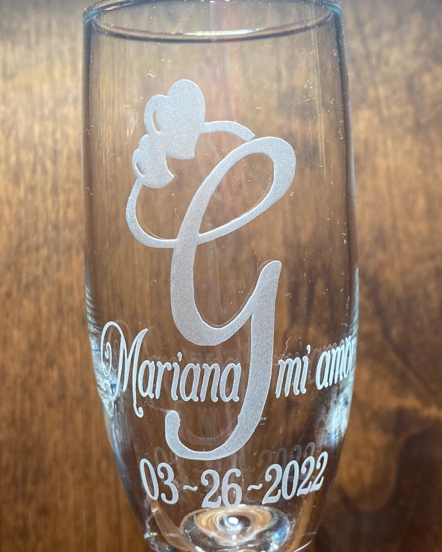 Custom Flute Birthday Gift Monogram Flute Thank You
