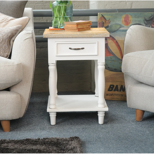 Roseline Side Table with Storage