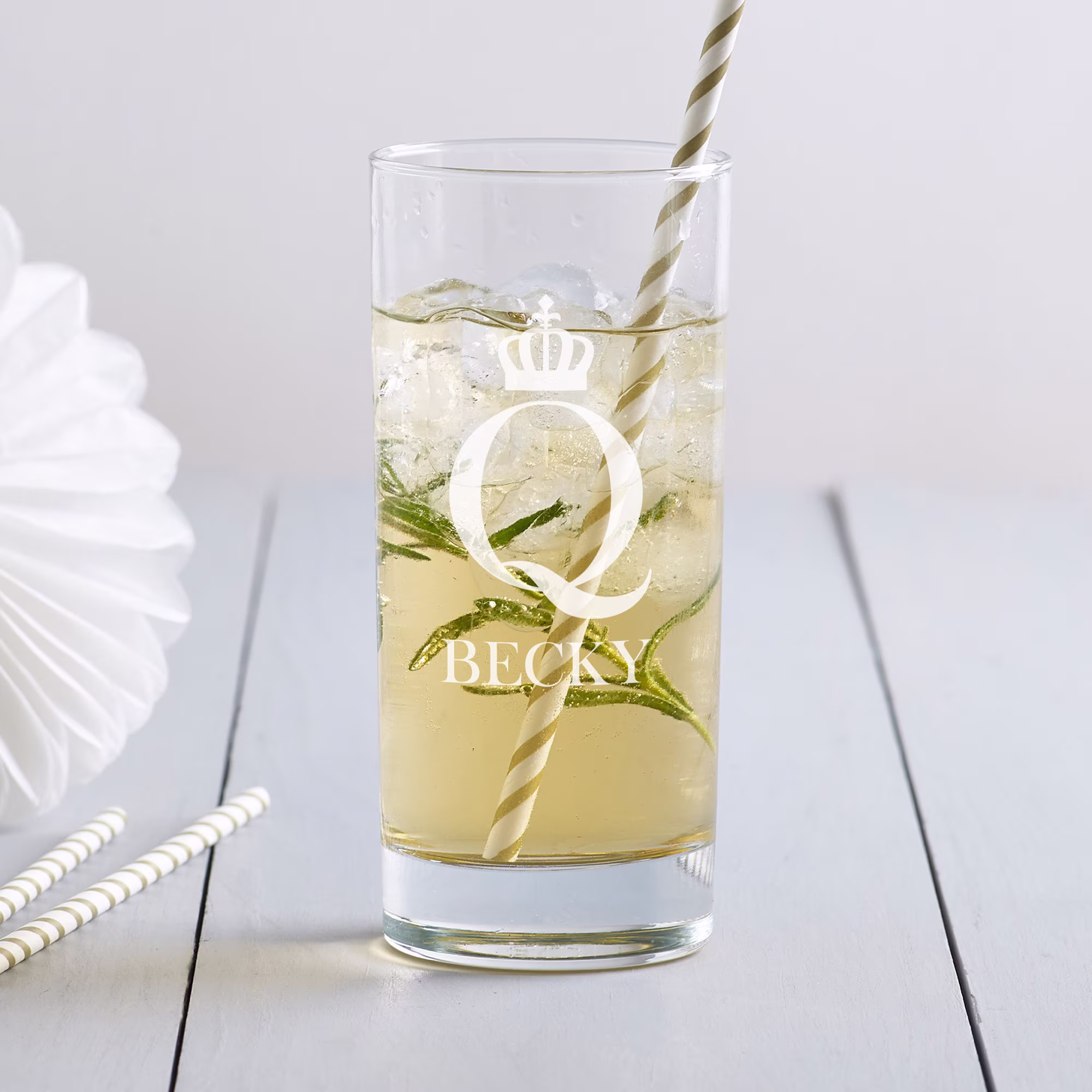 Personalised Hiball Glass Laser Engraved, Bespoke Designs High Quality Personalized Glass, Ball Birthday, Gift