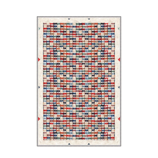Cordovano Flatweave Blue/Red/Beige Rug
