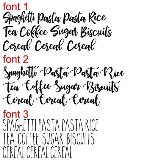 Kitchen Pantry Decal Set Kitchen Jar Labels Decals Storage Organise Vinyl Rae Dunn Inspired