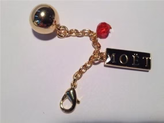 Moet Chandon Champagne Golden Bauble Containing A Glass Marker Vintage Rare Unused