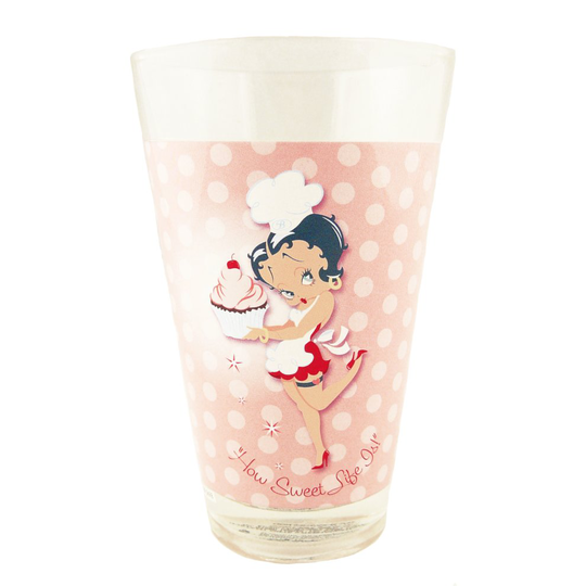 Betty Boop Half Pint Glass How Sweet Life Is