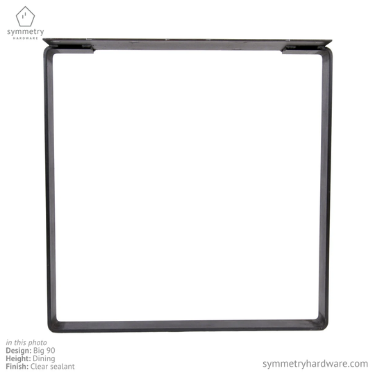 The "Big 90' Solid Steel Table Leg - Dining Height/Bar Height Square Shaped Sold Individually Qty 1 Leg 1/2