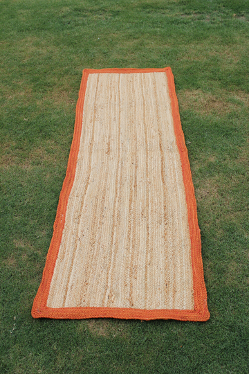 Natural Braided Handmade Jute Rug Hand Woven Bohemian Area Outdoor Picnic