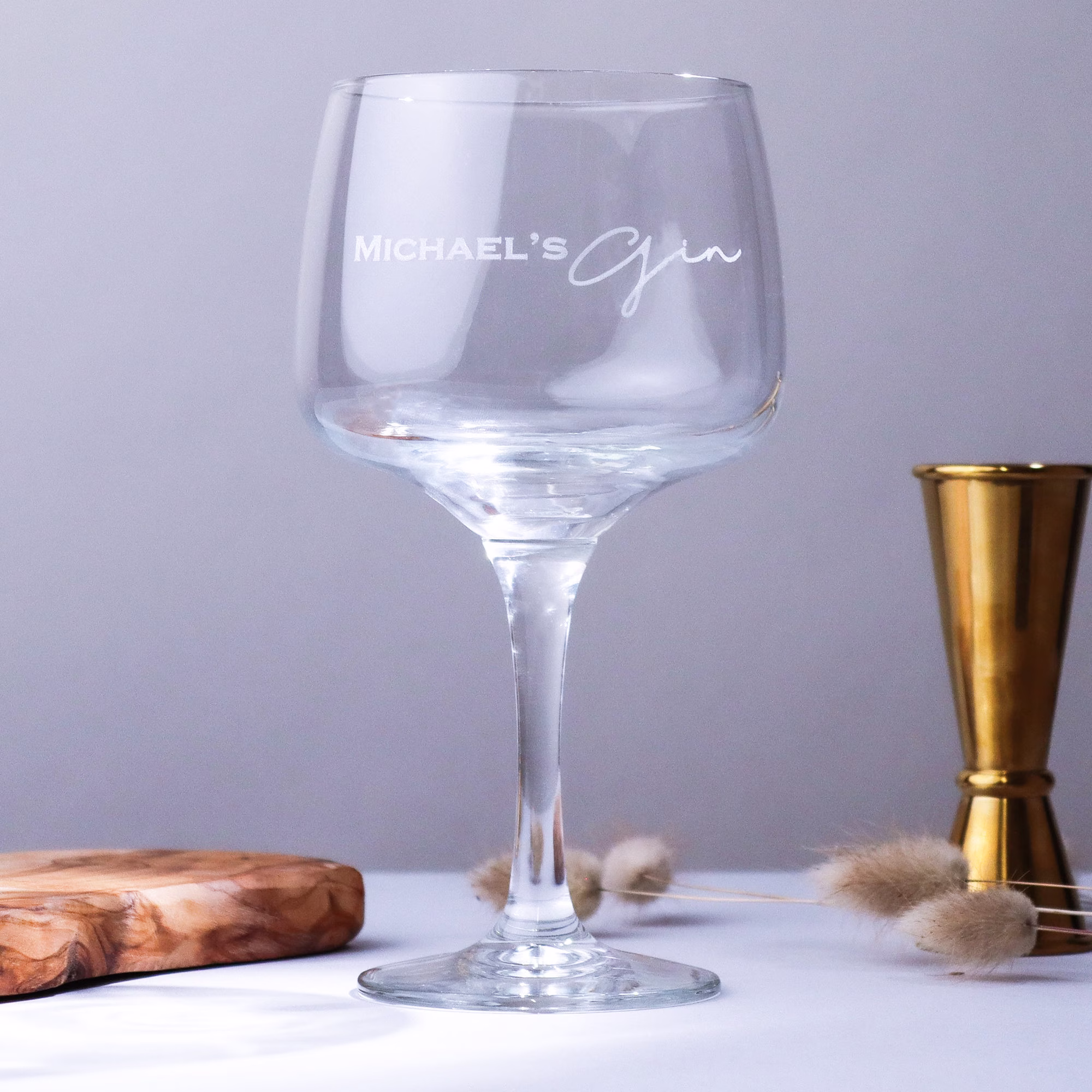 Personalised Gin Glass With Gift Box Perfect For Him Her Birthday Mother's Day Father's Or Christmas