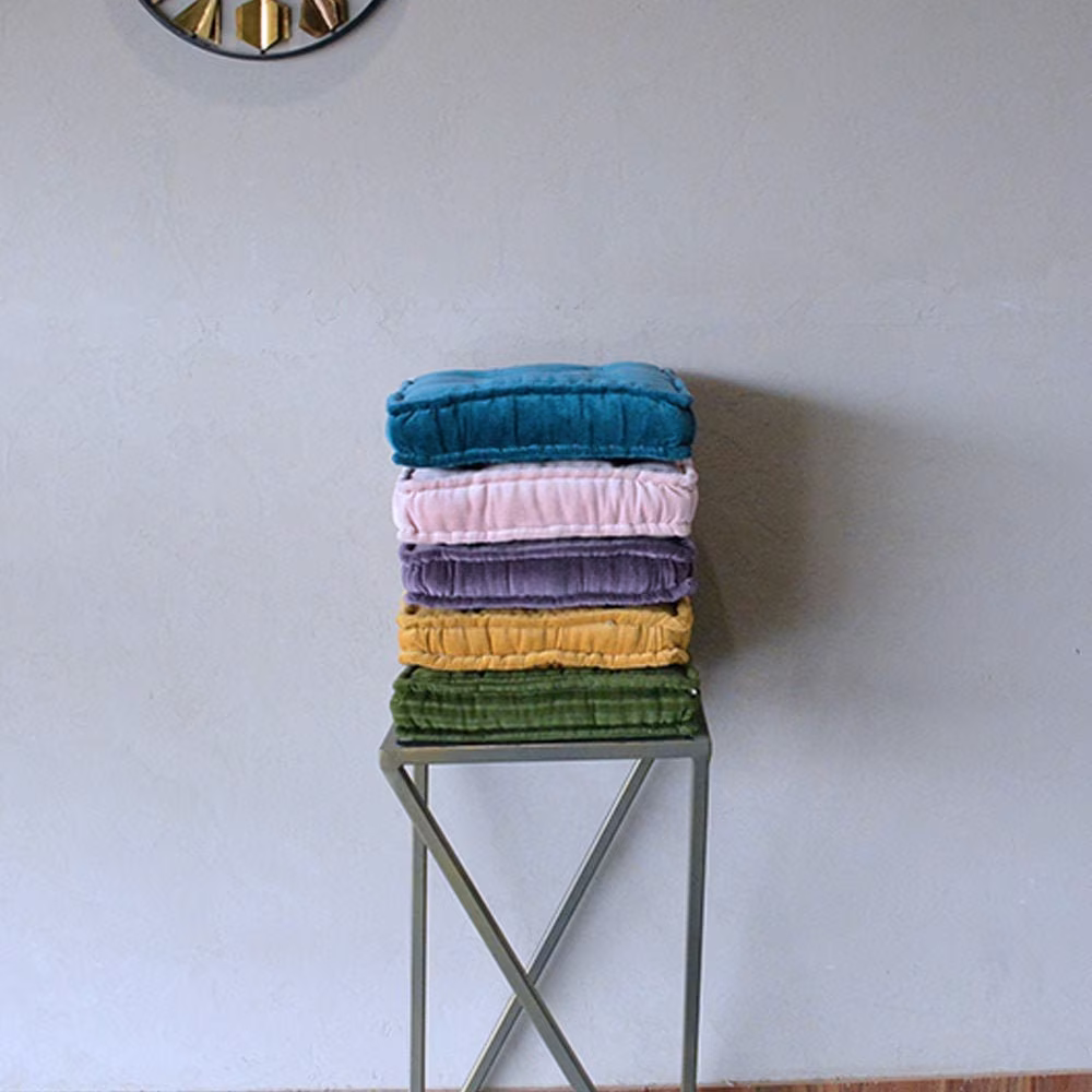 Velvet Chair Cushion, Dinning Cushion, Seat Cushion With Tie, Floor Square Square Outdoor