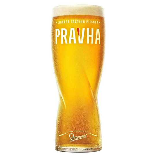 Official Nucleated Pravha / Staropramen Half Pint Beer Glass / 20oz / 568ml