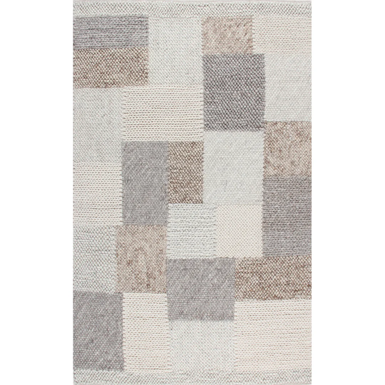 Caceres Handwoven Wool Grey/Beige Rug
