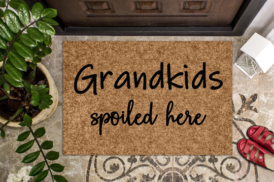 Grandkids Spoiled Here Doormat