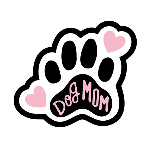 Dog Mom Car Magnet - Moms Kitchen Refrigerator Fridge