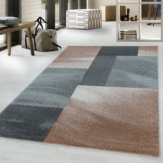 Laxton Flatweave Copper/Grey Rug